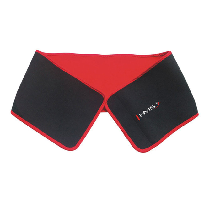 Хула-хуп массажный HMS HHW02 с нагрузкой и поясом для похудения BR163, черно-красный