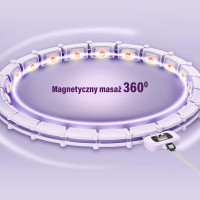 Обруч магнитный с весом + счетчиком HMS HHM14 фиолетовый