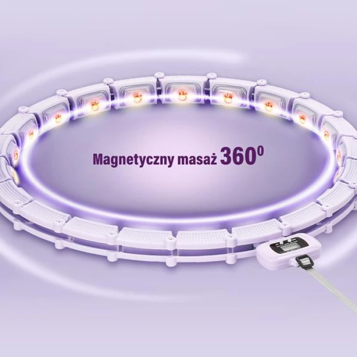 Обруч магнітний з вагою + лічильником HMS HHM14 фіолетовий