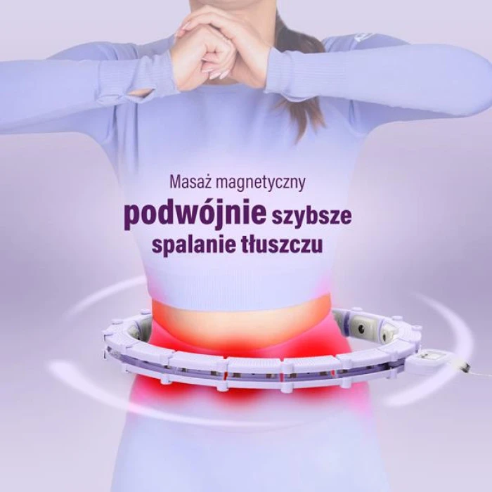 Обруч магнітний з вагою + лічильником HMS HHM14 фіолетовий