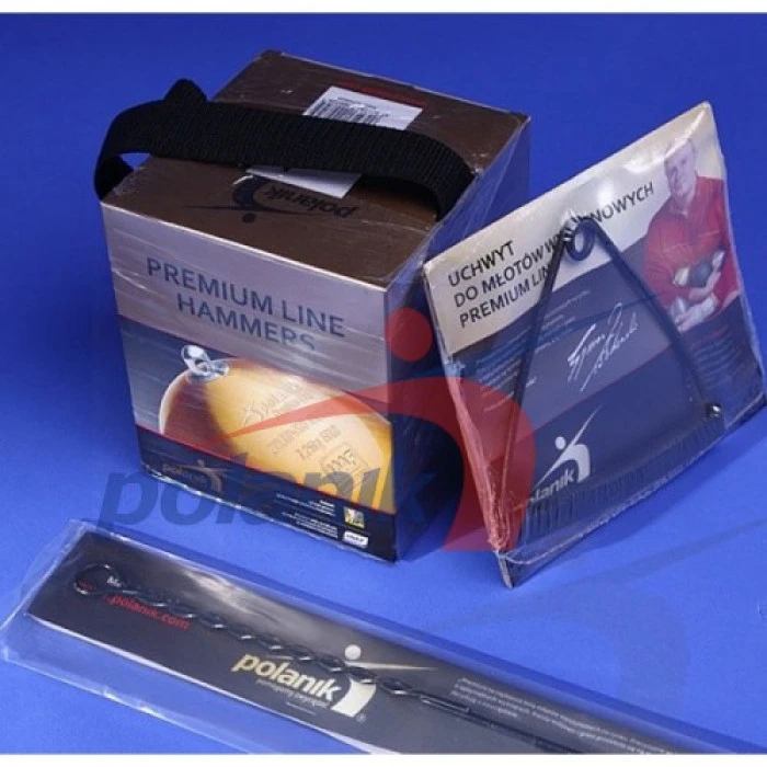 Стальной состязательный молот 4 кг Polanik Premium Line Black Hammer, IAAF I-10-0466