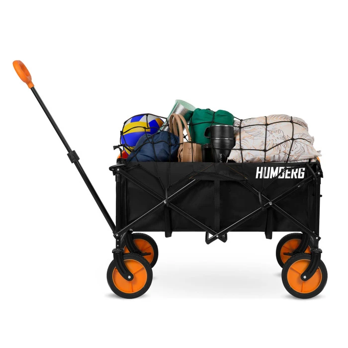 Візок розкладний з сіткою Humberg HM-513 100 л, чорно-оранжевий
