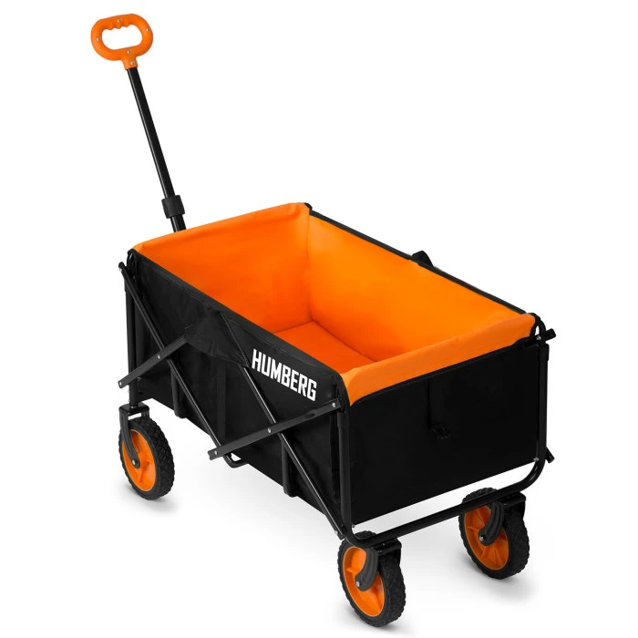 Візок розкладний з сіткою Humberg HM-513 100 л, чорно-оранжевий