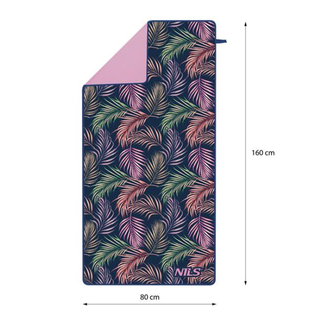Полотенце из микрофибры 160х80 см NILS NCR14 JUNGLE