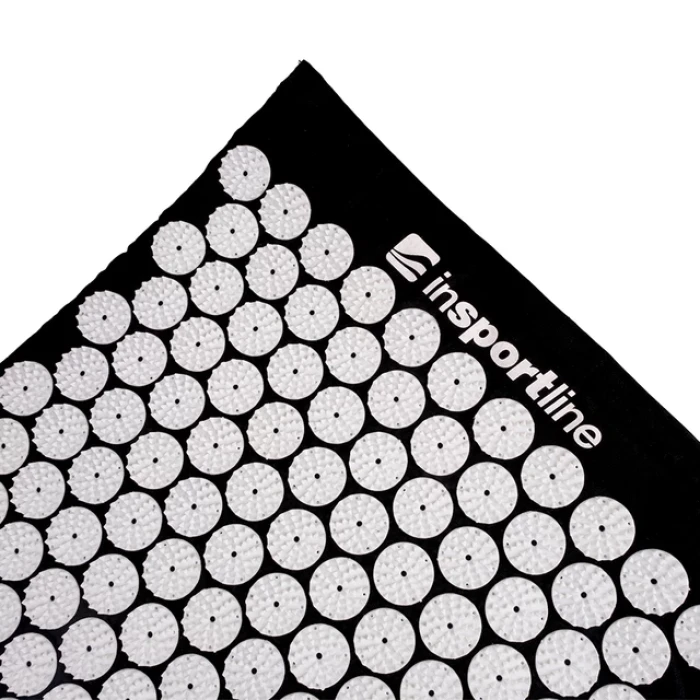 Масажний килимок і подушка для точкового масажу inSPORTline Alavea II + сумка - Чорний