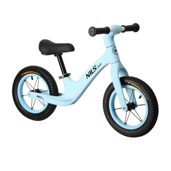 Балансирующий велосипед NILS FUN RB100 голубой
