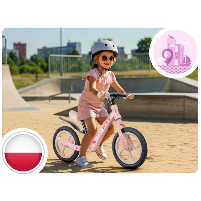 Біговел Ricokids FUNNU рожево-бежевий