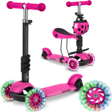 Самокат детский трехколесный Ricokids Buggy розовый