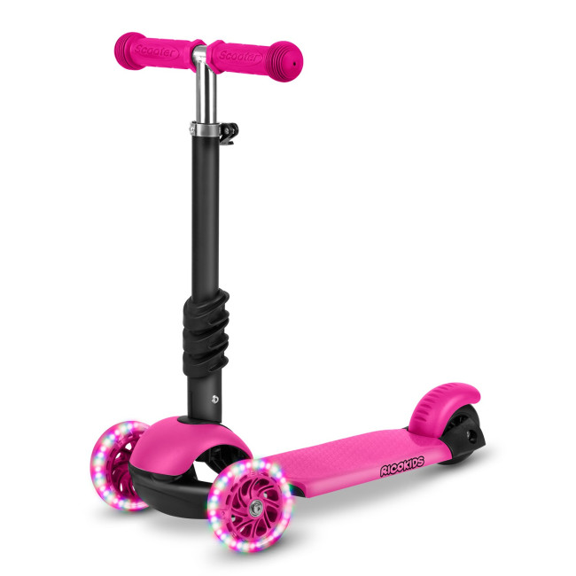 Самокат детский трехколесный Ricokids Buggy розовый