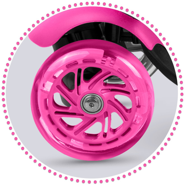 Самокат детский трехколесный Ricokids Buggy розовый