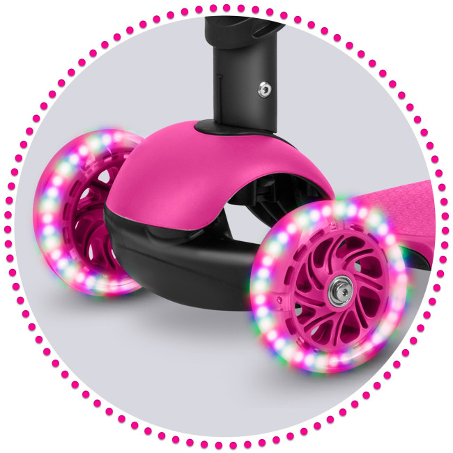 Самокат детский трехколесный Ricokids Buggy розовый