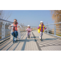 Дитячий самокат Lionelo WHIZZ BLACK CARBON YELLOW