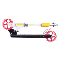 Самокат складний WORKER Cirky з освітленими колесами - жовто-рожевий