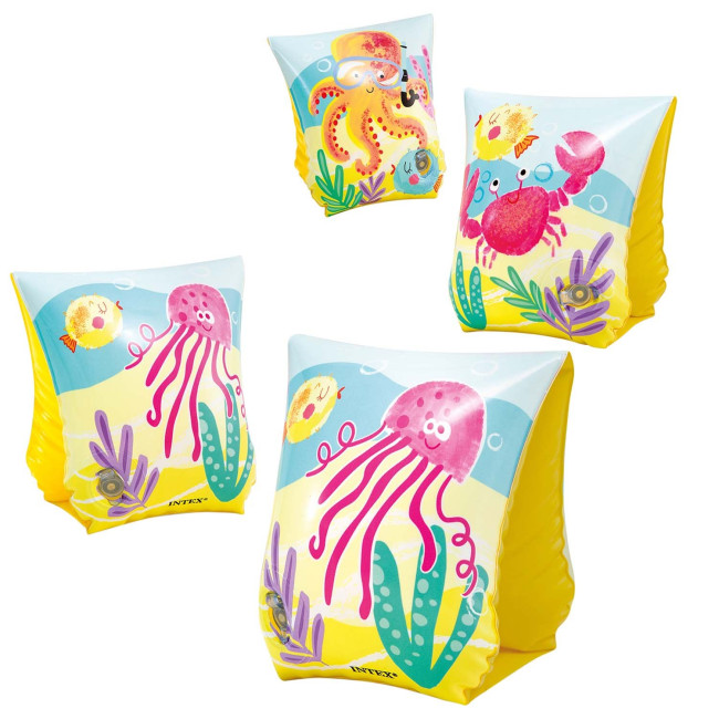 Нарукавники для плавания INTEX 58652 Осьминог, 23 x 15 см