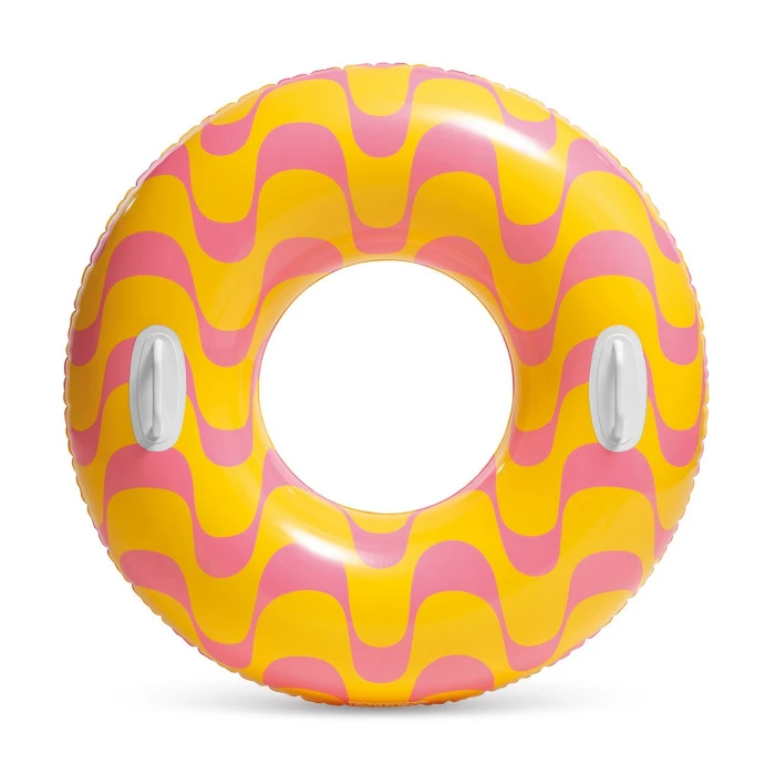 Круг надувной для плавания Intex Зигзаг оранжевый, 91 см