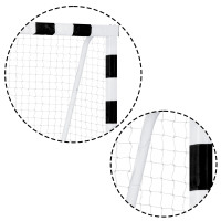 Футбольные ворота 300 x 160 x 90 см NS-460 черно-белые