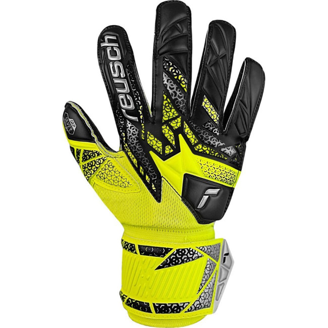 Перчатки вратарские Reusch Attrakt Silver Junior 5572215 2025 г.5,5, желто-черный