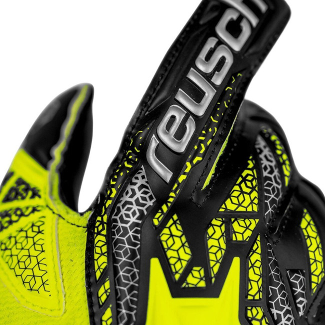 Перчатки вратарские Reusch Attrakt Silver Junior 5572215 2025 г.5,5, желто-черный