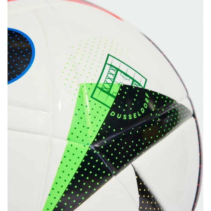 Мяч футбольный Adidas Euro24 Fussballiebe League J350 IN9376 размер 5, бело-черный