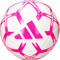 Мяч футбольный Adidas Starlancer Club TRN размер 5, бело-розовый