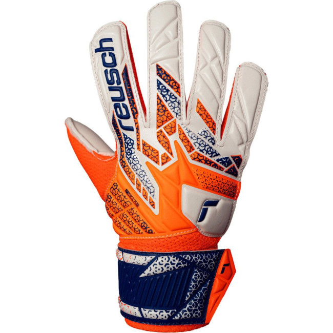 Перчатки вратарские Reusch Attrakt Solid Junior 5572516 2500 г.6, оранжево-синий