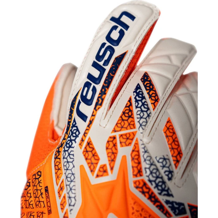 Перчатки вратарские Reusch Attrakt Solid Junior 5572516 2500 г.6, оранжево-синий