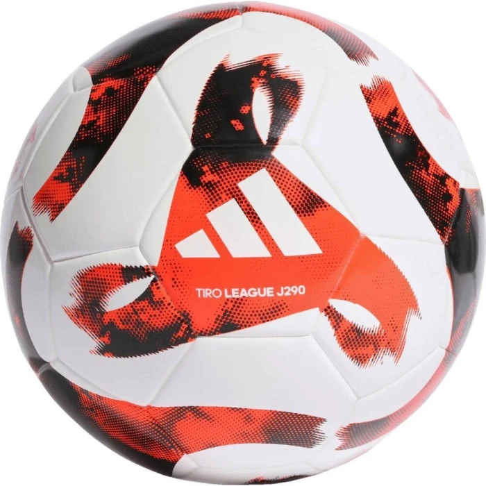 Мяч футбольный Adidas Tiro Junior 290 League Ball HT2424 размер 4, бело-красный