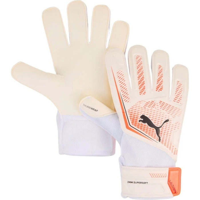 Перчатки вратарские Puma Ultra Play RC 41952 06 г.8, бежево-оранжевые