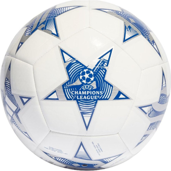 Мяч футбольный Adidas UCL Club 23/24 IA0945 размер 4, бело-синий