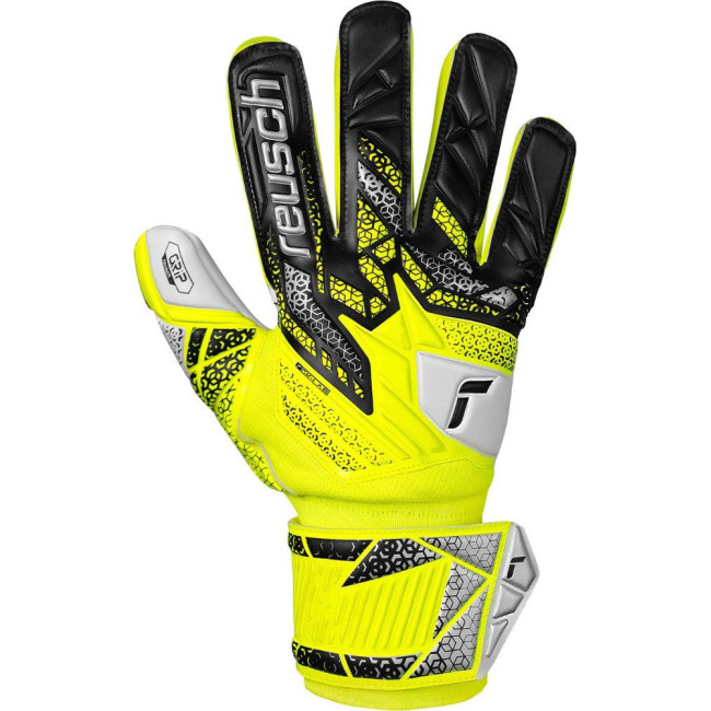 Перчатки вратарские Reusch Attrakt Grip 5570815 2014 г.9,5, желто-черные