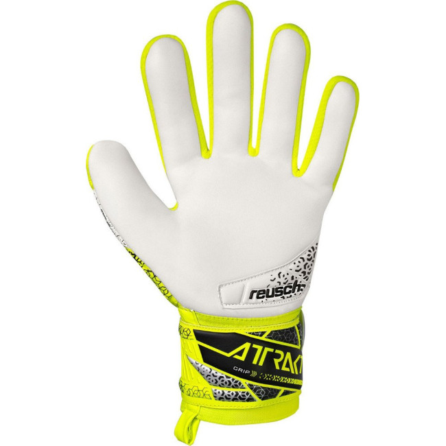 Перчатки вратарские Reusch Attrakt Grip 5570815 2014 г.9,5, желто-черные