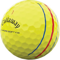М'ячі для гольфу Callaway Chrome Soft X Triple Track 3 шт, жовті
