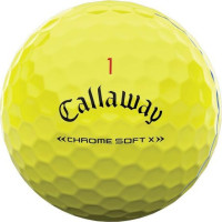 М'ячі для гольфу Callaway Chrome Soft X Triple Track 3 шт, жовті