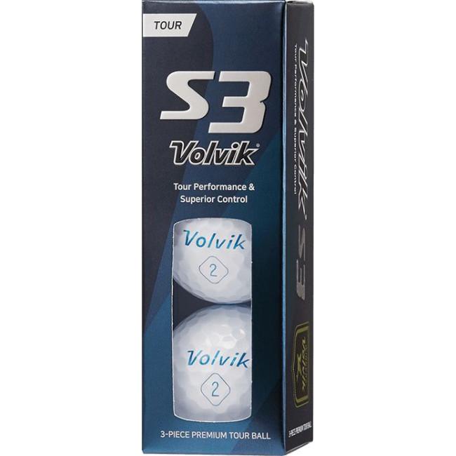 М'ячі для гольфу Volvik Tour S3 12 шт, білі