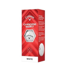 Мячи для гольфа Callaway Chrome Soft 2024 3 шт, белые