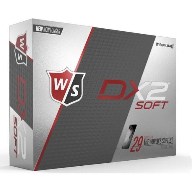 Мячи для гольфа Wilson Staff DX2 Soft 12 шт, белые