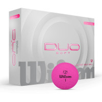 Мячи для гольфа Wilson Duo Soft 2025 12 шт, розовые