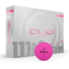 Мячи для гольфа Wilson Duo Soft 2025 12 шт, розовые