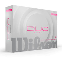 Мячи для гольфа Wilson Duo Soft 2025 12 шт, розовые