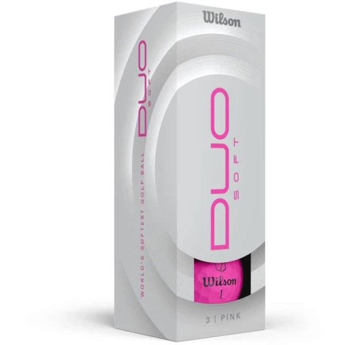 Мячи для гольфа Wilson Duo Soft 2025 12 шт, розовые