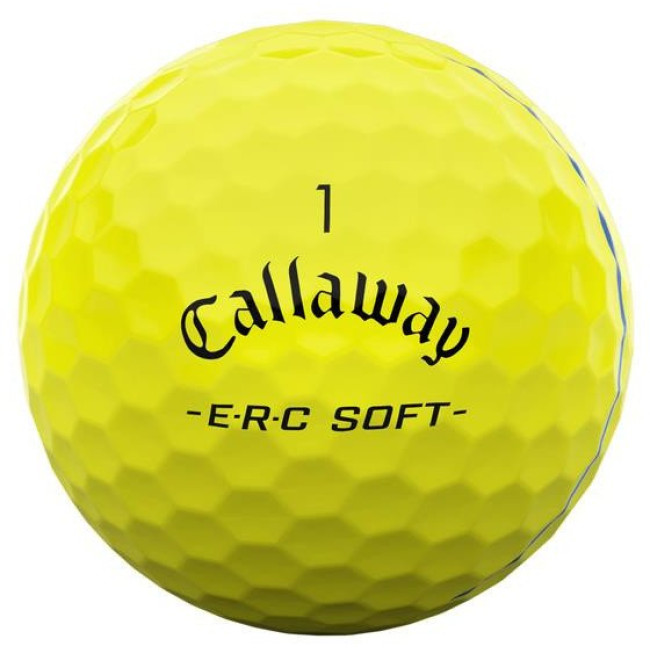Мячи для гольфа Callaway ERC Soft 2025 12 шт, желтые