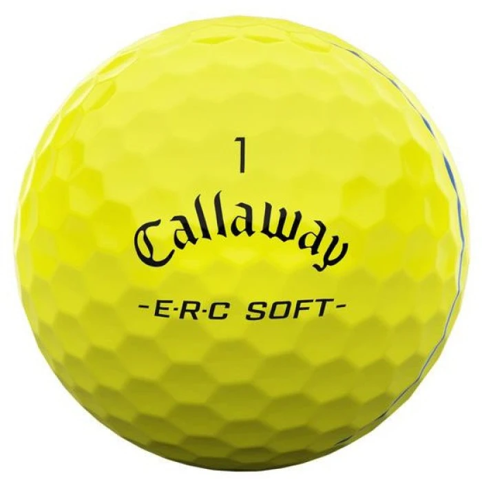 Мячи для гольфа Callaway ERC Soft 2025 12 шт, желтые