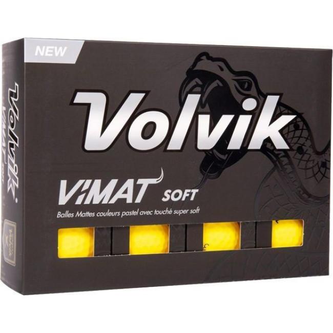 М'ячі для гольфу Volvik Vimat Soft 12 шт, жовті