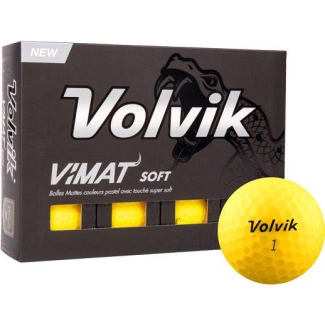 М'ячі для гольфу Volvik Vimat Soft 12 шт, жовті