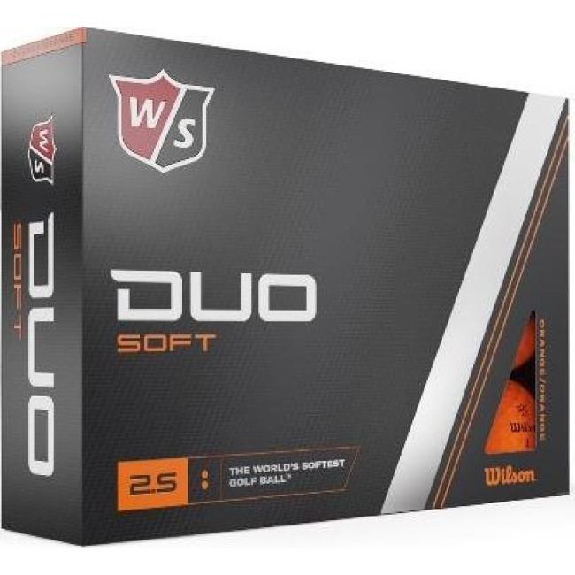 Мячи для гольфа Wilson Staff Duo Soft 12 шт, оранжевые