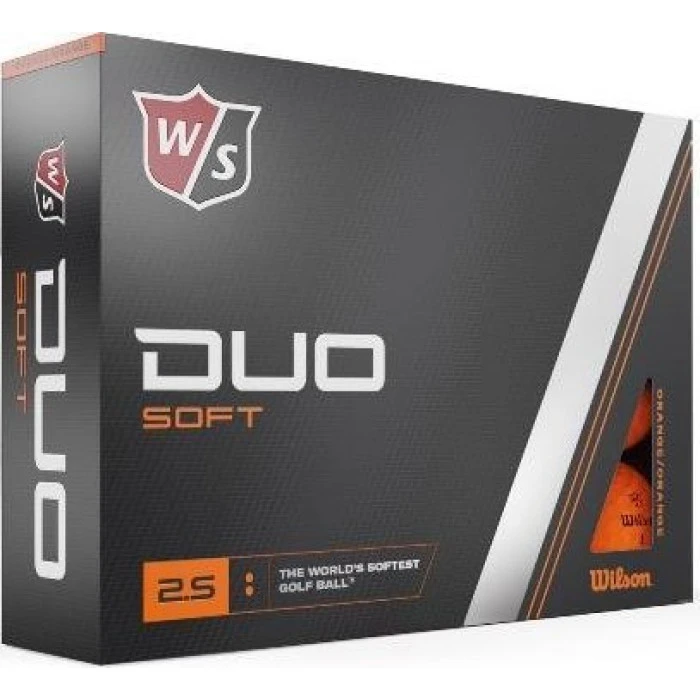 Мячи для гольфа Wilson Staff Duo Soft 12 шт, оранжевые