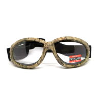 Очки защитные с уплотнителем Global Vision Eliminator Camo Forest, прозрачные