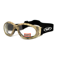 Очки защитные с уплотнителем Global Vision Eliminator Camo Forest, прозрачные