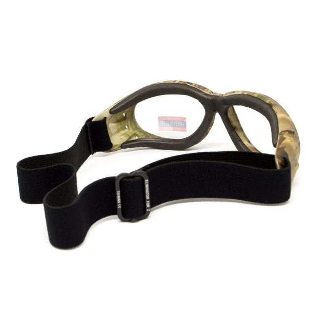 Окуляри захисні з ущільнювачем Global Vision Eliminator Camo Forest, прозорі