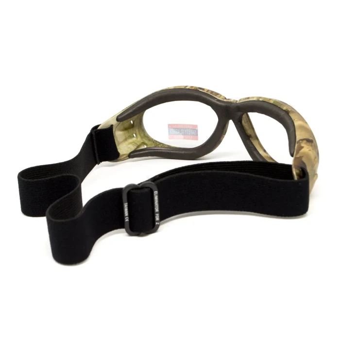 Очки защитные с уплотнителем Global Vision Eliminator Camo Forest, прозрачные